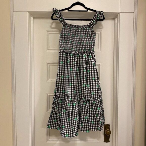 Kate Spade Gingham Voile Smocked Midi Dress - Picture 7 of 13